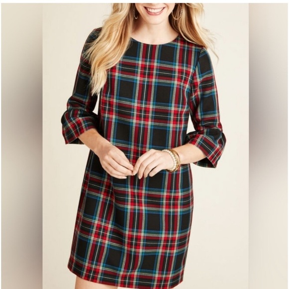 Vineyard Vines Festive Plaid Dress p2. - Picture 2 of 16
